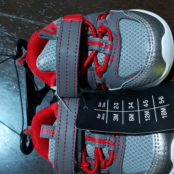Athletic Works Other - 🤎2/$10 or 5/$20 Athletic Shoes Red/Grey size 3 nwt